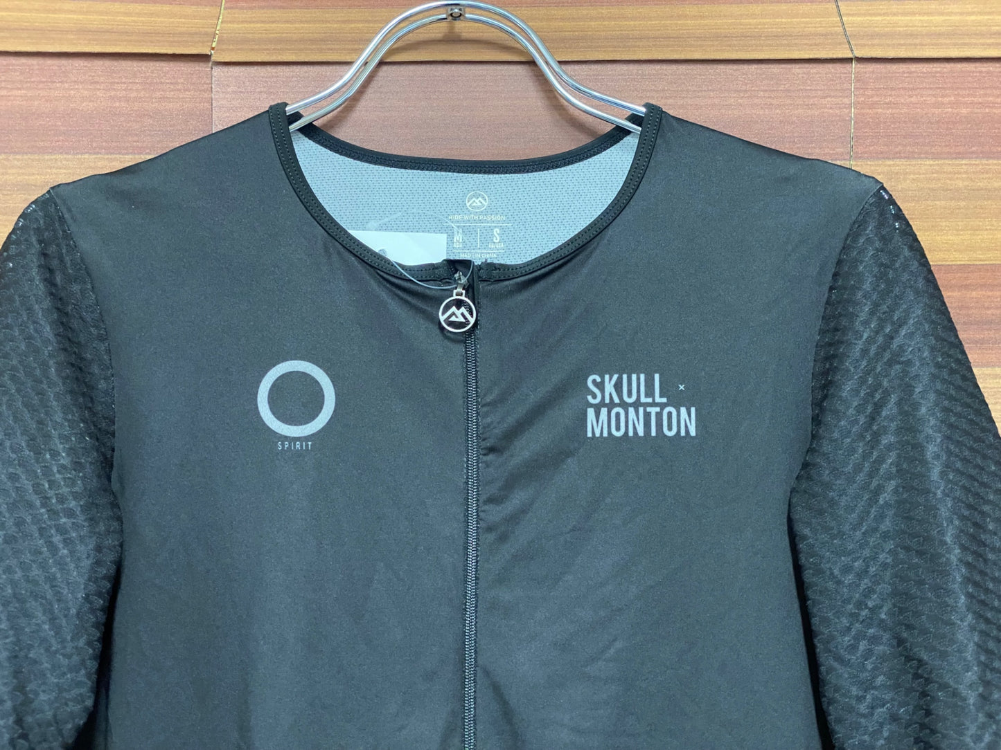 IT910 スカルモントン SKULL MONTON 半袖 サイクルジャージ 黒 M