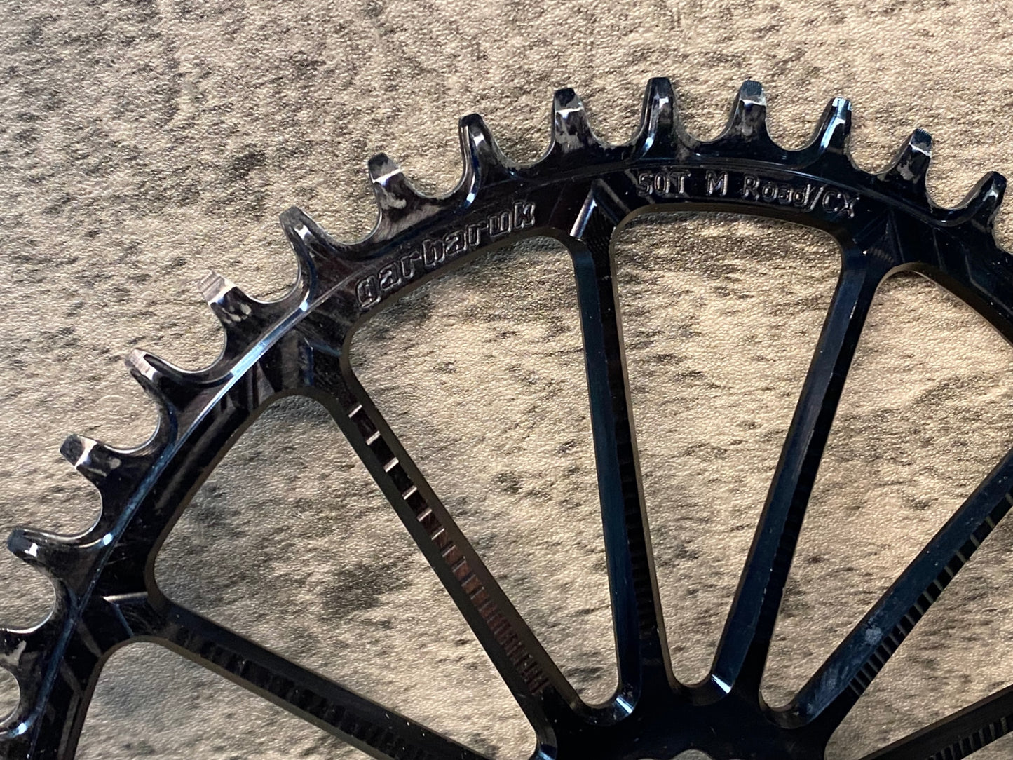 IY906 Garbaruk Easton Cinch Direct Mount 1x Oval Chainring チェーンリング 黒 50T 楕円