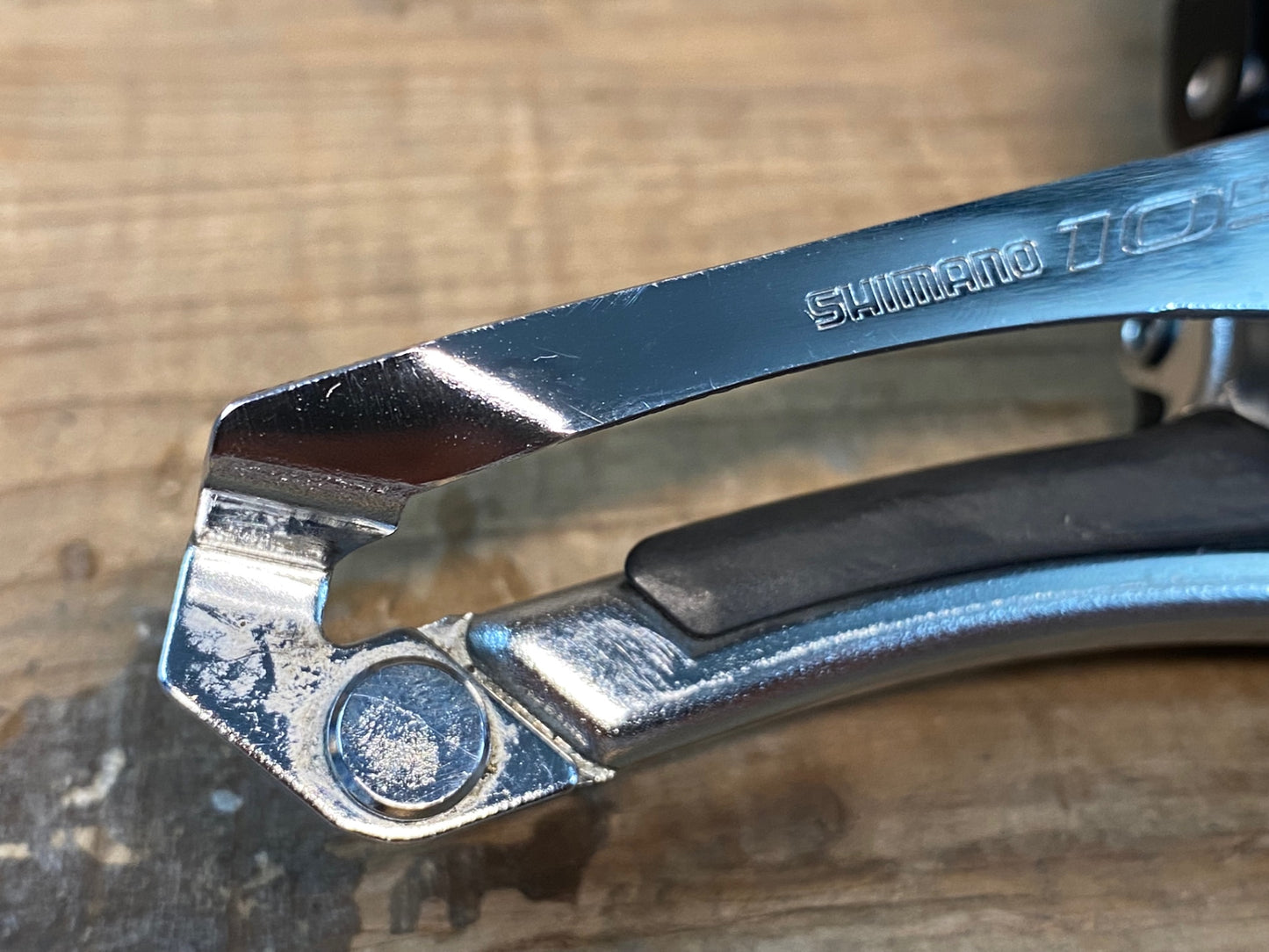 GR351 シマノ SHIMANO 105 FD-5800 フロントディレイラー 2S 直付 シルバー ※ワッシャー欠品