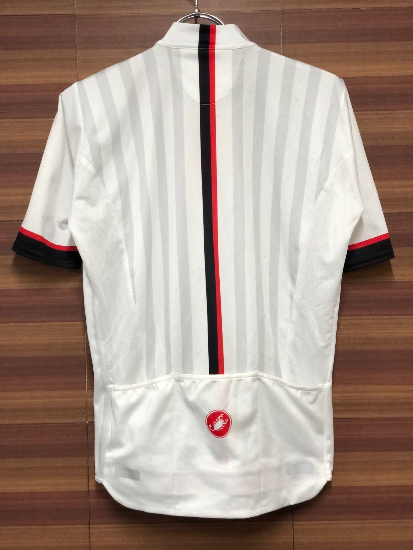 IK895 カステリ CASTELLI 半袖サイクルジャージ M 白