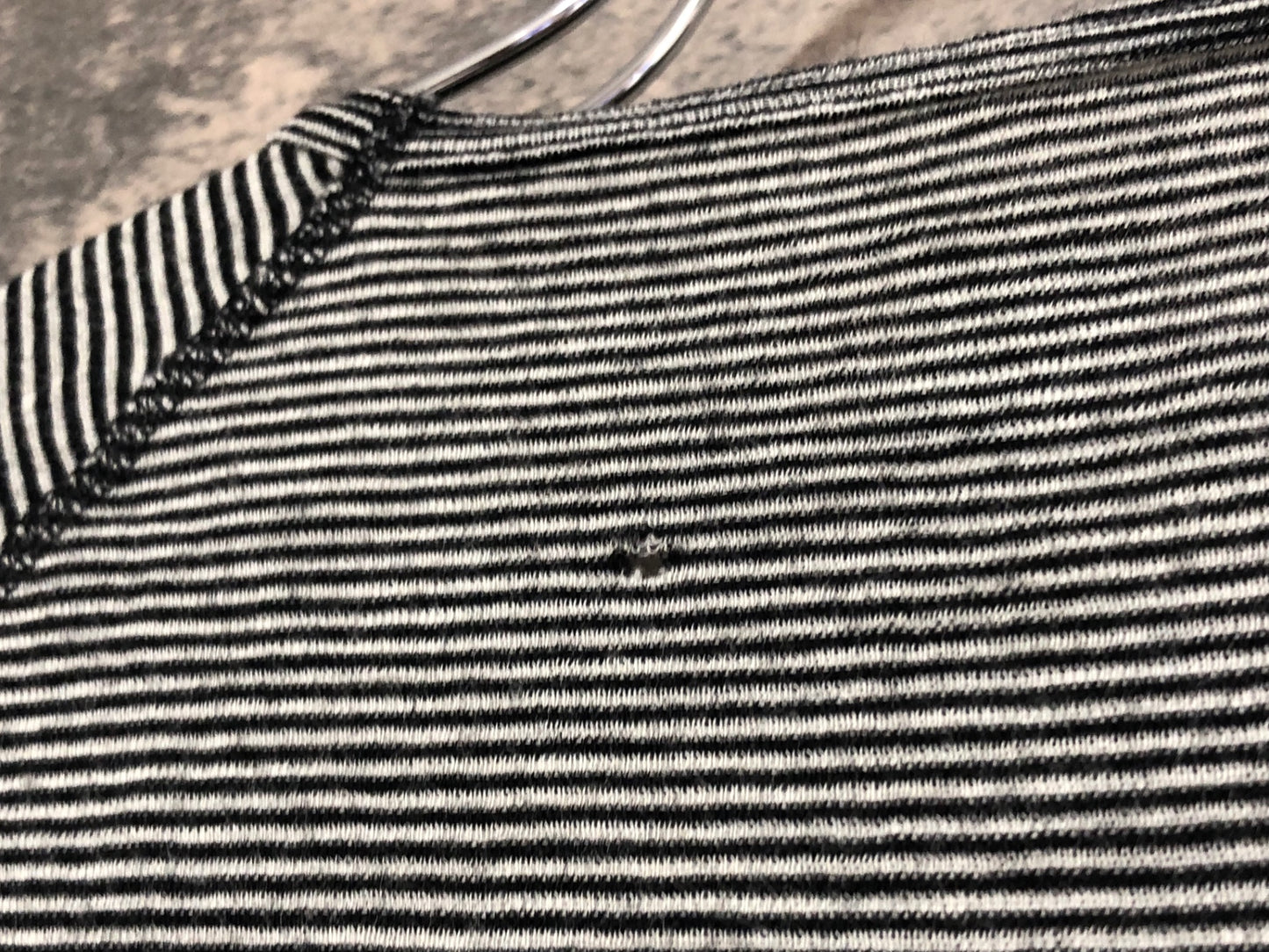 IX317 ラファ Rapha MERINO BASE LAYER 半袖 ベースレイヤー 白 黒 縞模様 S