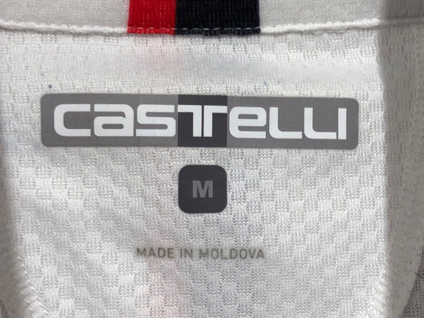 IK895 カステリ CASTELLI 半袖サイクルジャージ M 白