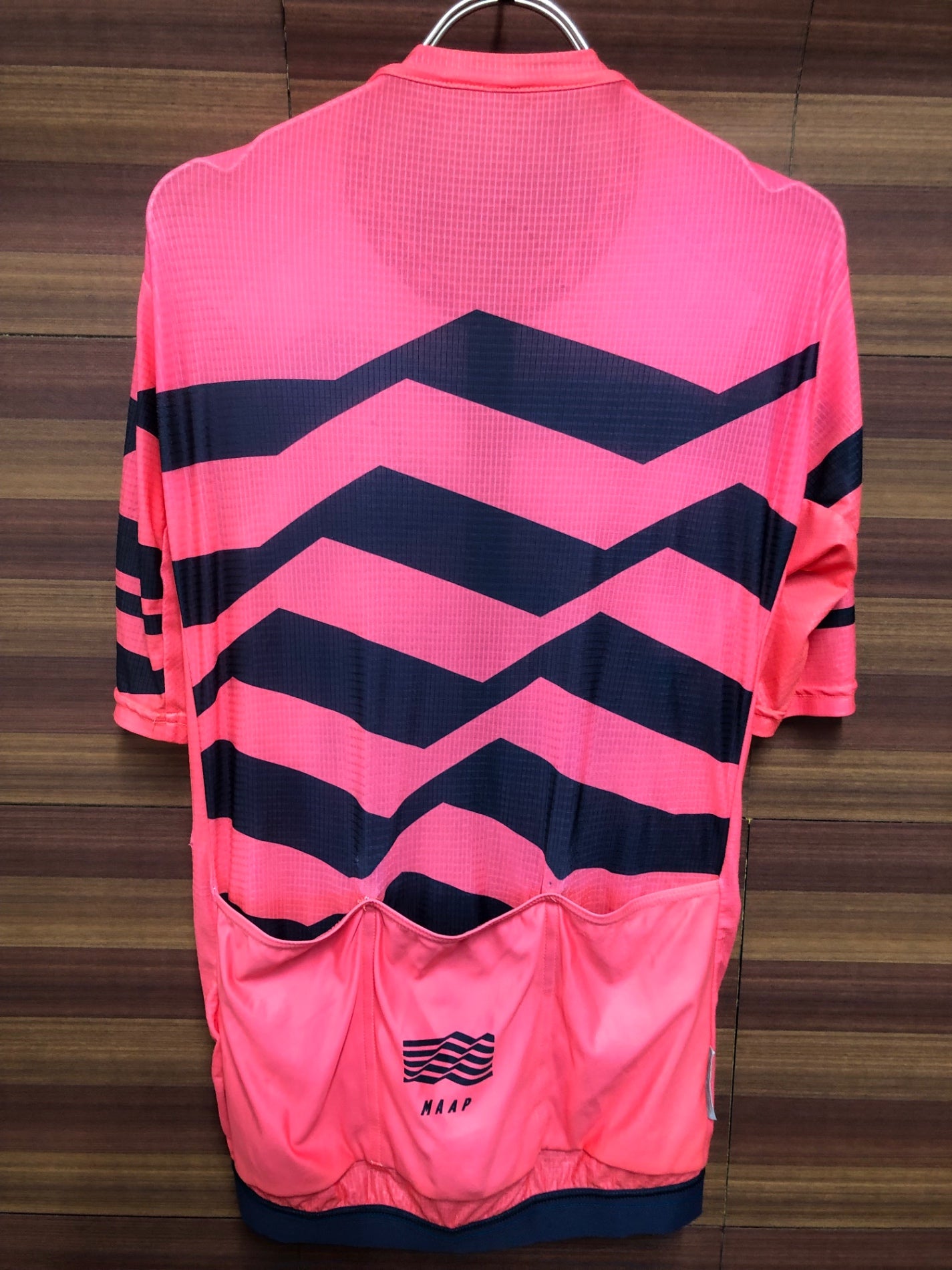 IT813 マープ MAAP 半袖 サイクルジャージ ピンク 紺 ※サイズ不明、タグカット