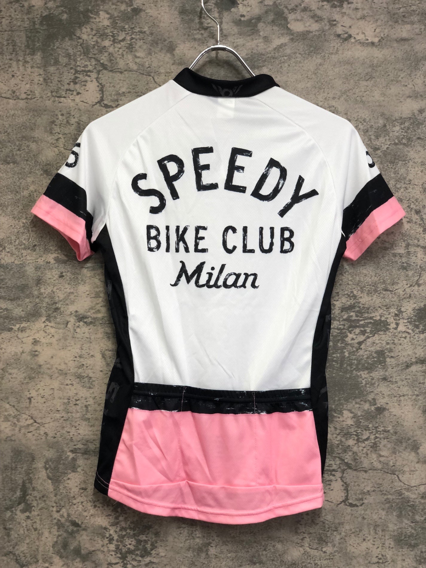 IW592 ツインシックス TWIN SIX 半袖 サイクルジャージ 白ピンク women's S