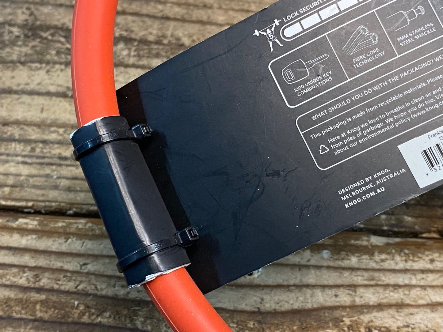 IL034 ノグ knog フランキー Frankie ケーブルロック 赤