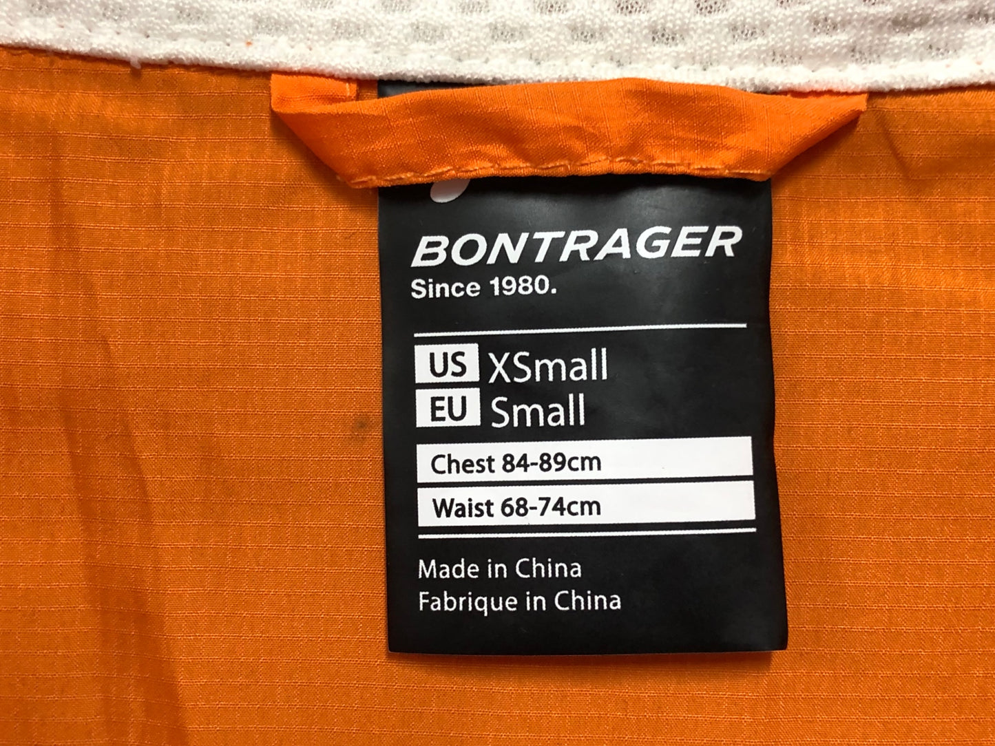 HZ769 ボントレガー BONTRAGER 長袖 サイクルジャケット オレンジ S