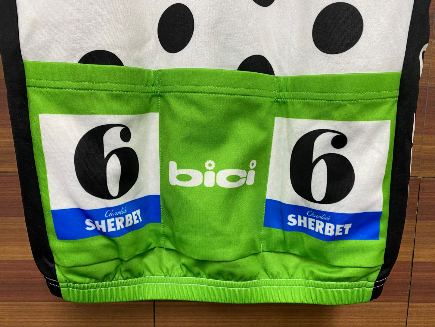 IQ353 ビチ ビスレイ BICI BISLEY 半袖サイクルジャージ 白黒 M