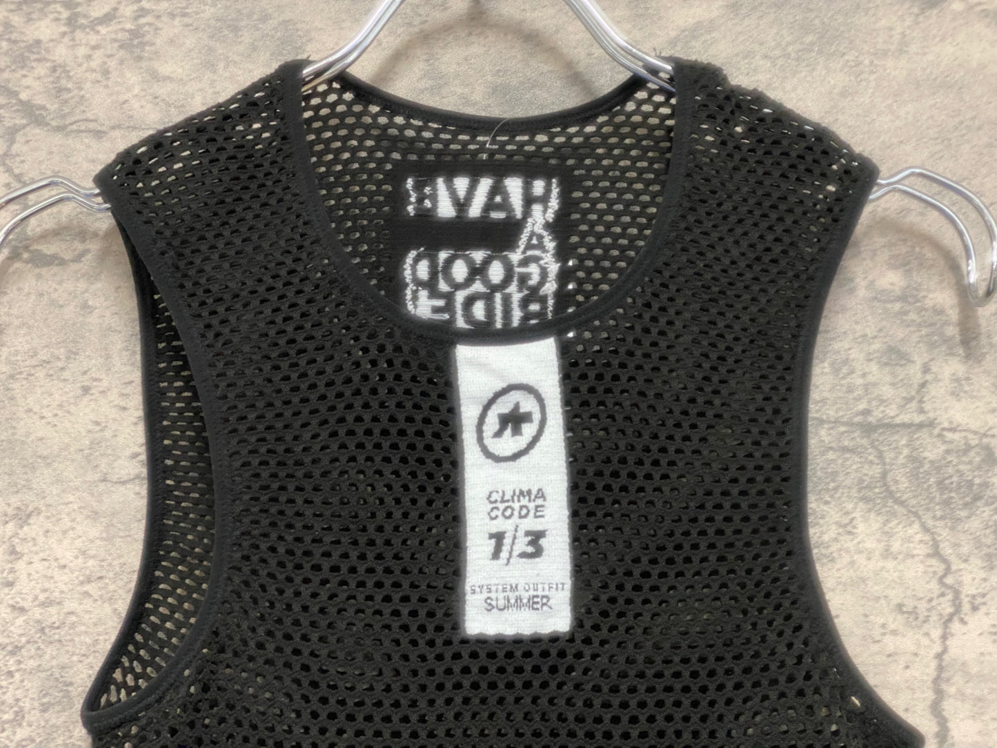 JB283 アソス assos ノースリーブ ベースレイヤー 黒 SIZE1 CLIMA CODE 1/3