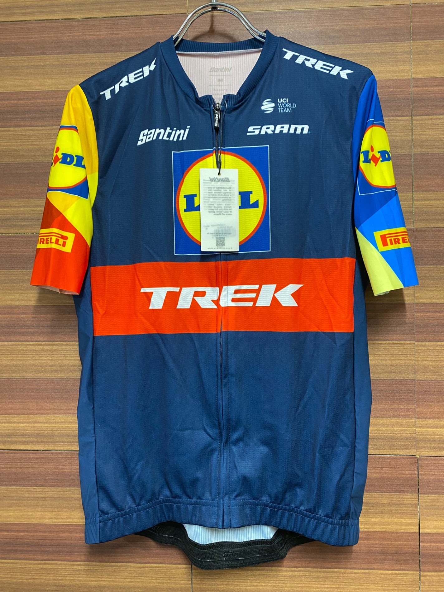 IJ088 サンティーニ Santini TEAMS 半袖 サイクルジャージ マリンブルー M 未使用品