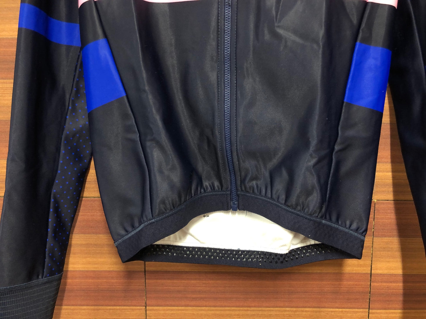 IM972 マープ MAAP 長袖 サイクルジャージ 紺 ピンク S 裏起毛