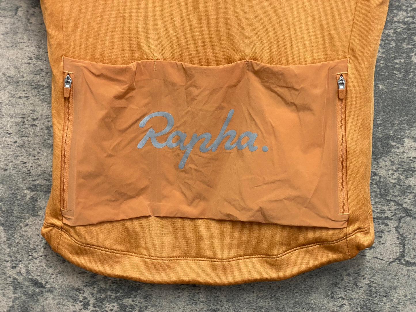IZ067 ラファ Rapha MEN'S BREVET JERSEY 半袖 サイクルジャージ オレンジ S