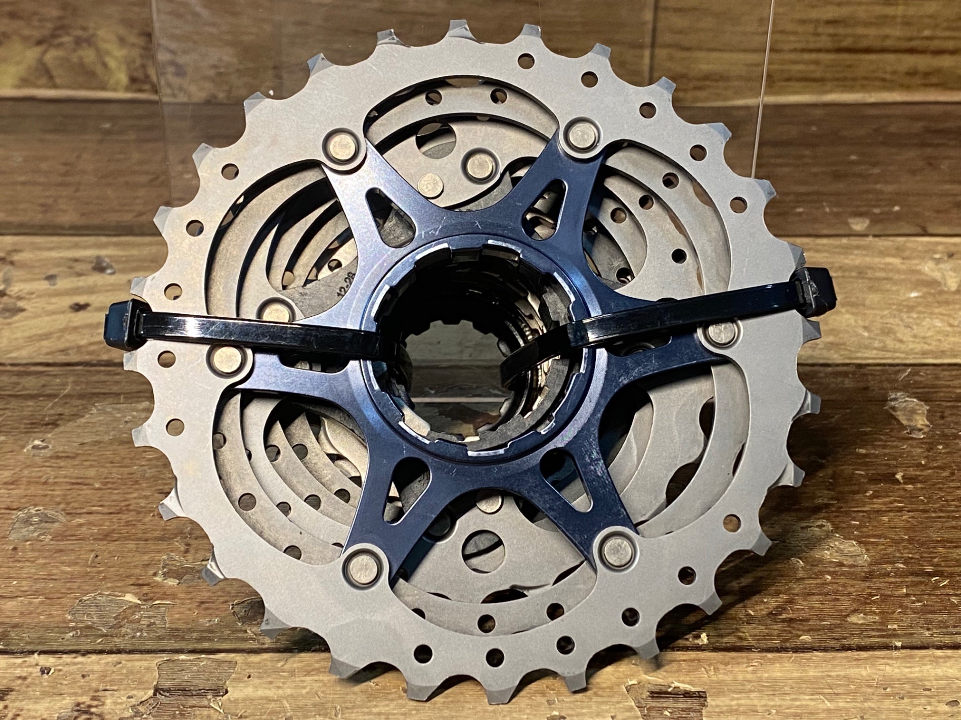 HW040 シマノ SHIMANO デュラエース DURA-ACE CS-R9100 スプロケット 12-28T 11S ※チェーン跡