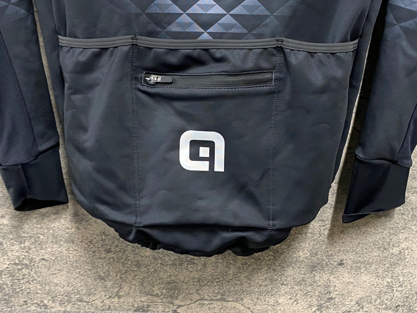 JB366 アレ ALE 長袖 サイクルジャケット 白 黒 S 裏起毛