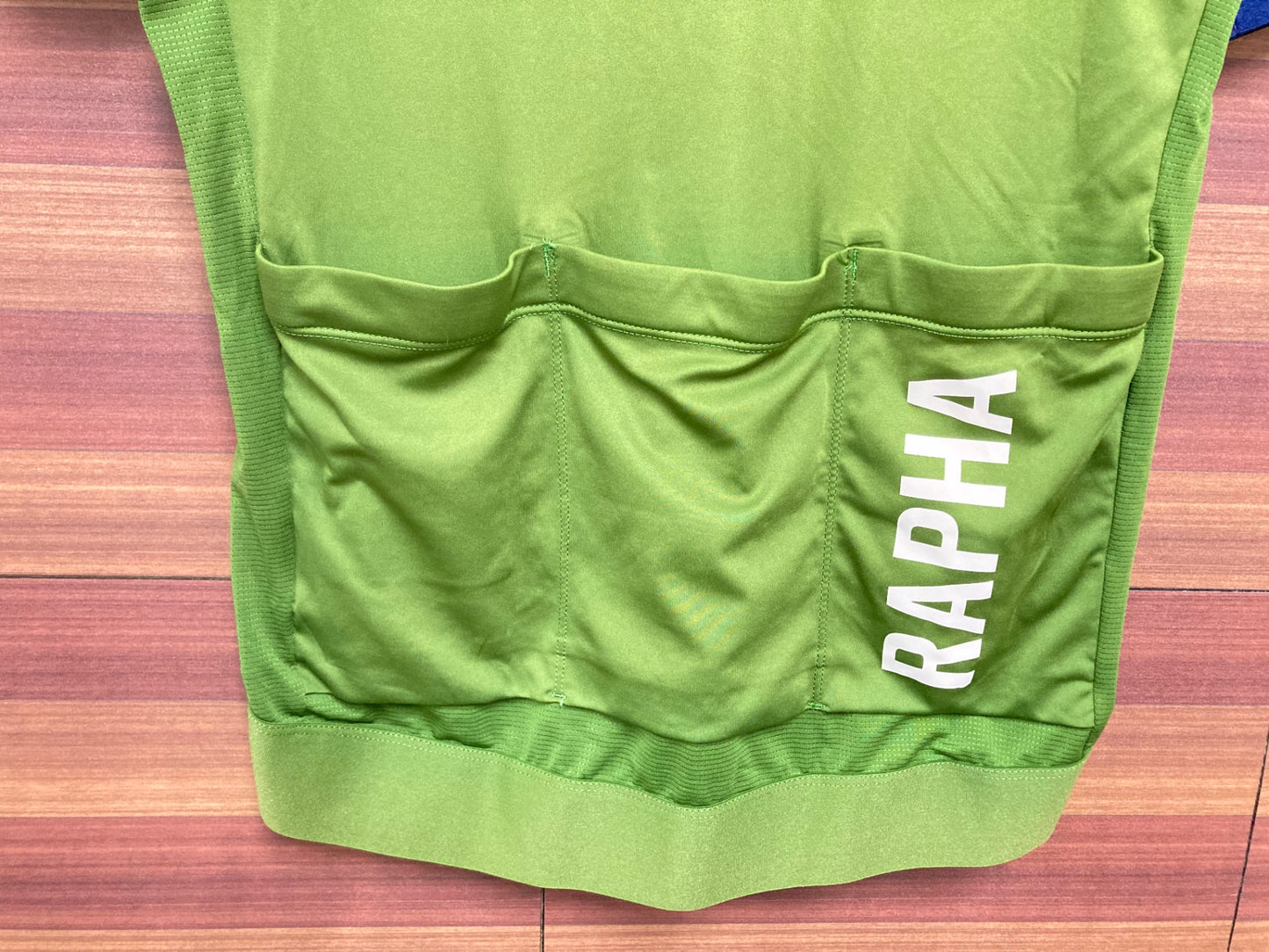 IC167 ラファ Rapha PRO TEAM TRAINING JERSEY 半袖 サイクルジャージ 緑 紺 S