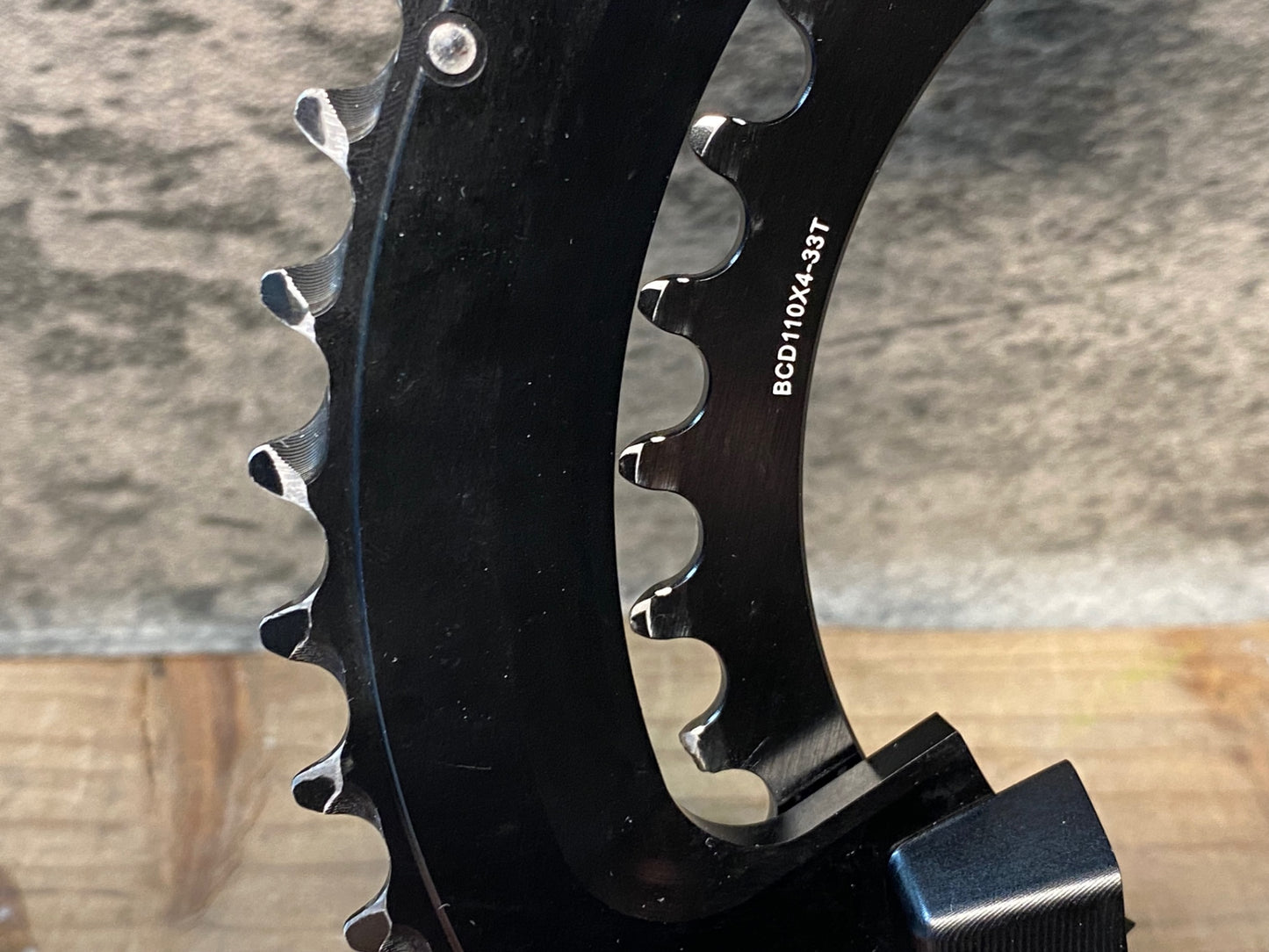 IS611 STONE Design シマノ4H対応 チェーンリングセット 48/33T