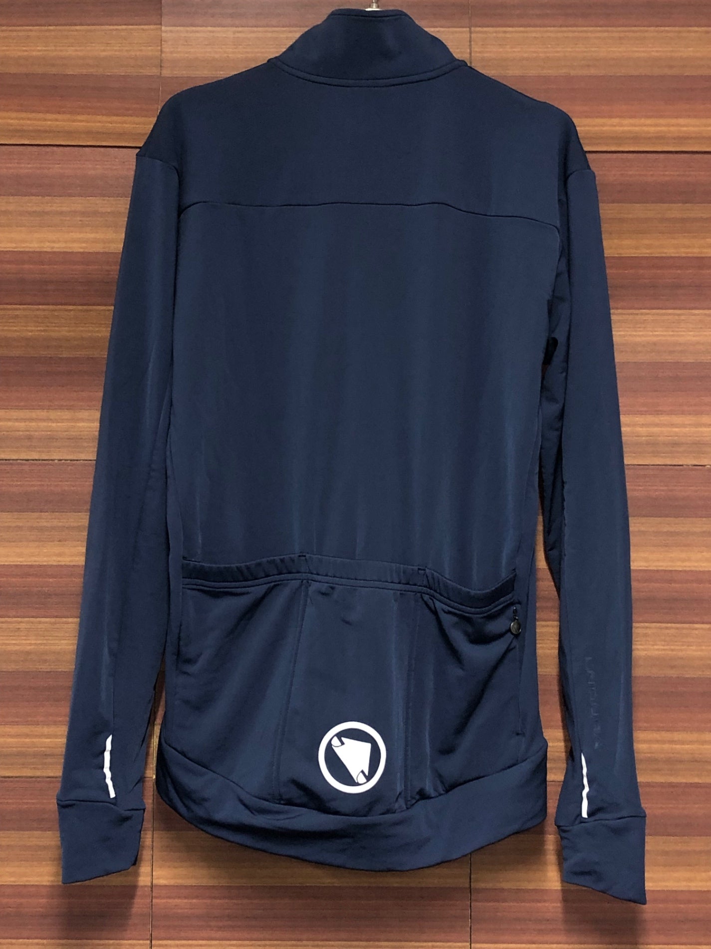 IT432 エンデュラ ENDURA 長袖 サイクルジャージ 紺 S 裏起毛