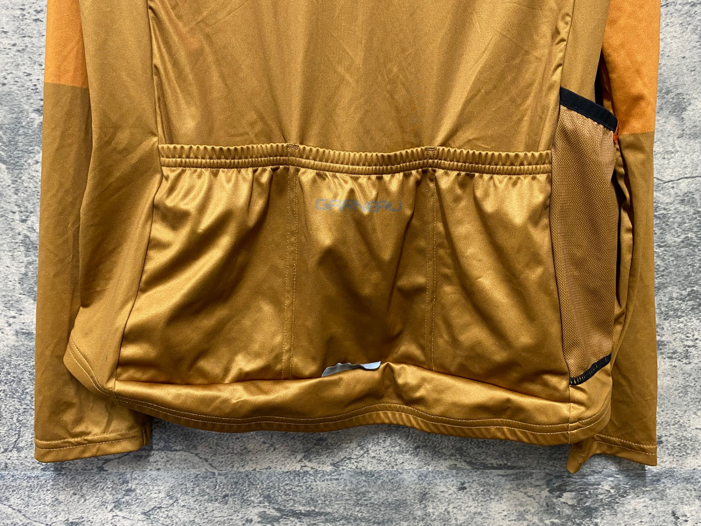 IZ965 GARNEAU 長袖 サイクルジャージ グレー オレンジ L/G