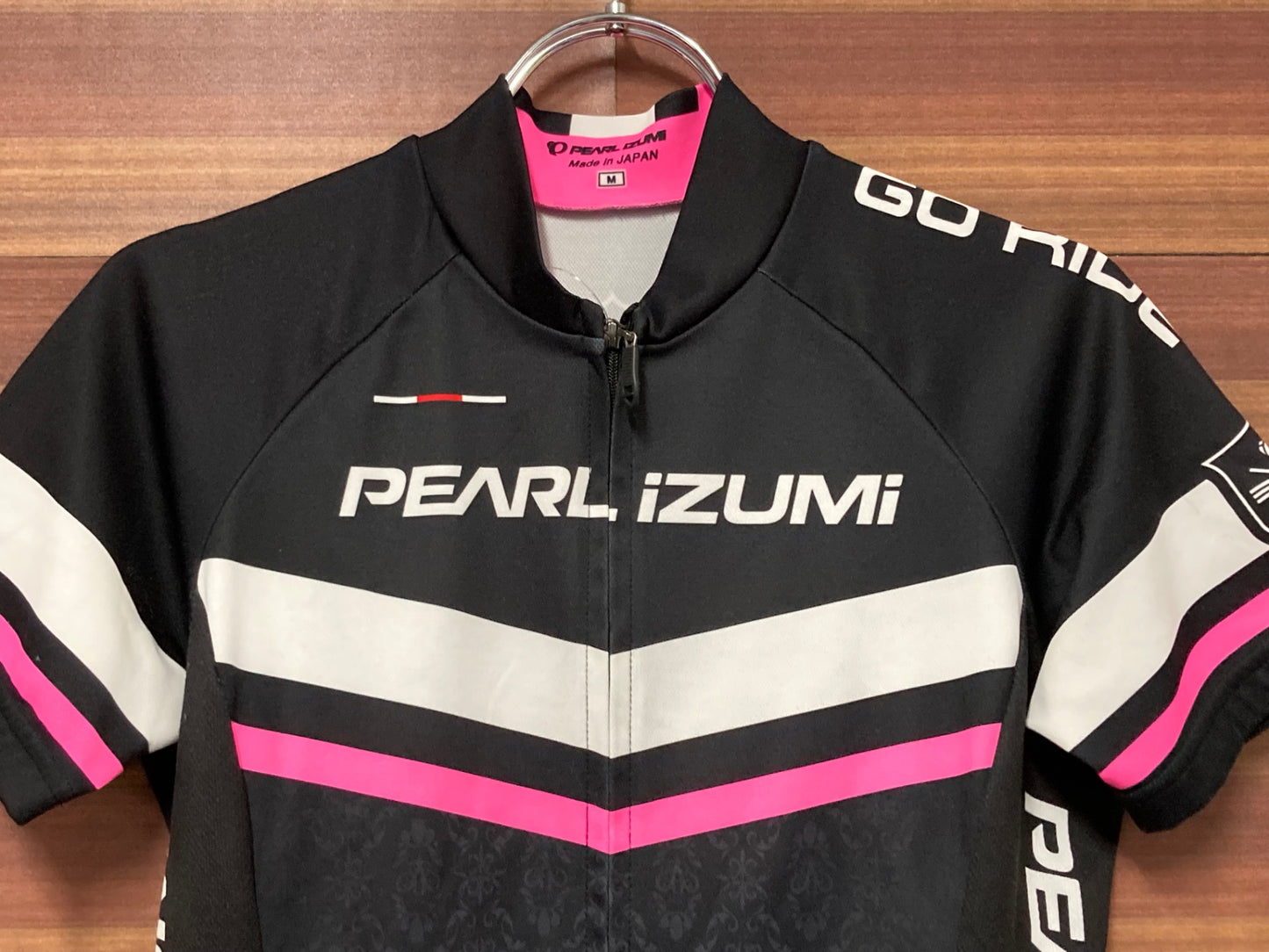 IL512 パールイズミ PEARL iZUMi 半袖サイクルジャージ 黒 M レディース スレあり 日焼け