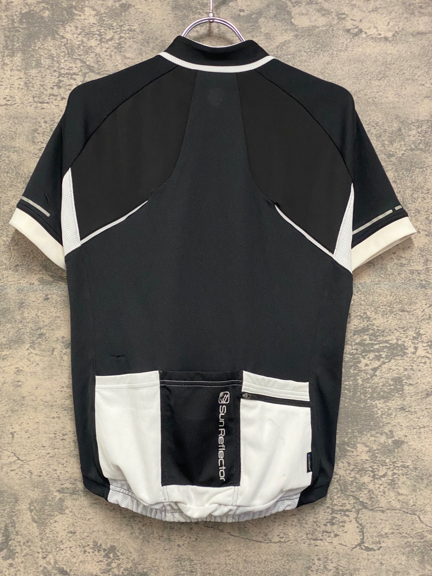 JA221 パールイズミ PEARL iZUMi 半袖 サイクルジャージ 白黒 S