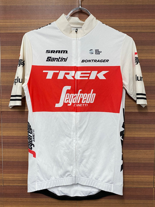 IT080 サンティーニ Santini 半袖 サイクルジャージ 白 M TREK Segafredo