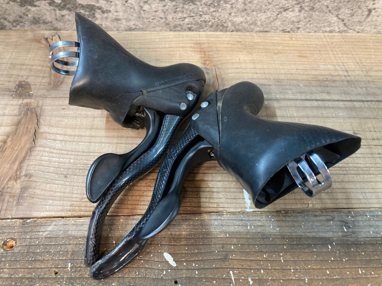 IO597 カンパニョーロ Campagnolo アテナ ATHENA エルゴパワー 2x11S ※ブラケットカバー破れ