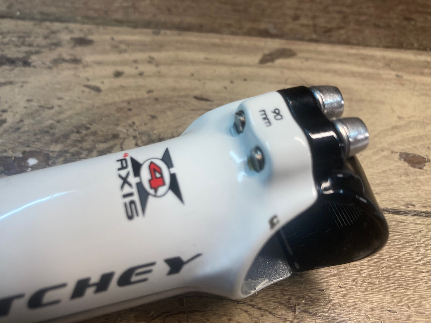 IH019 リッチー RITCHEY WCS 4AXIS アルミ ステム 90mm OS Φ31.8mm 白