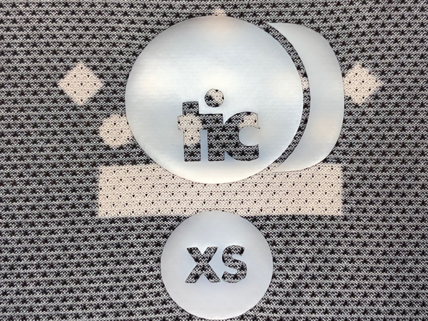 IO341 TICCC 半袖 サイクルジャージ 黒白 水玉ピンク XS