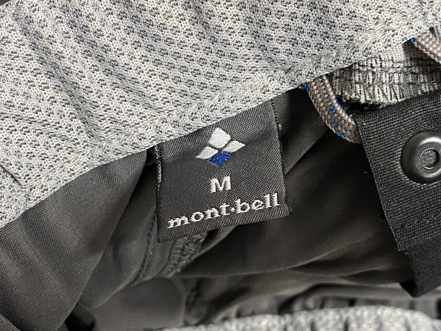 JB489 モンベル mont-bell パッド付 サイクルパンツ 七分丈 グレー M