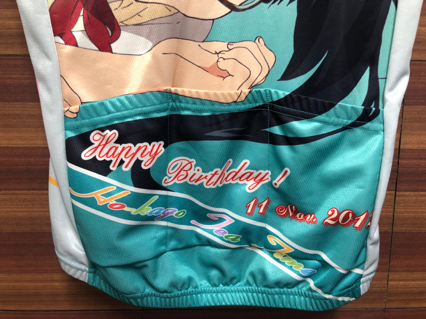 IT185 モノクローバー monoclover 半袖 サイクルジャージ 白 ミントグリーン M けいおん！中野梓