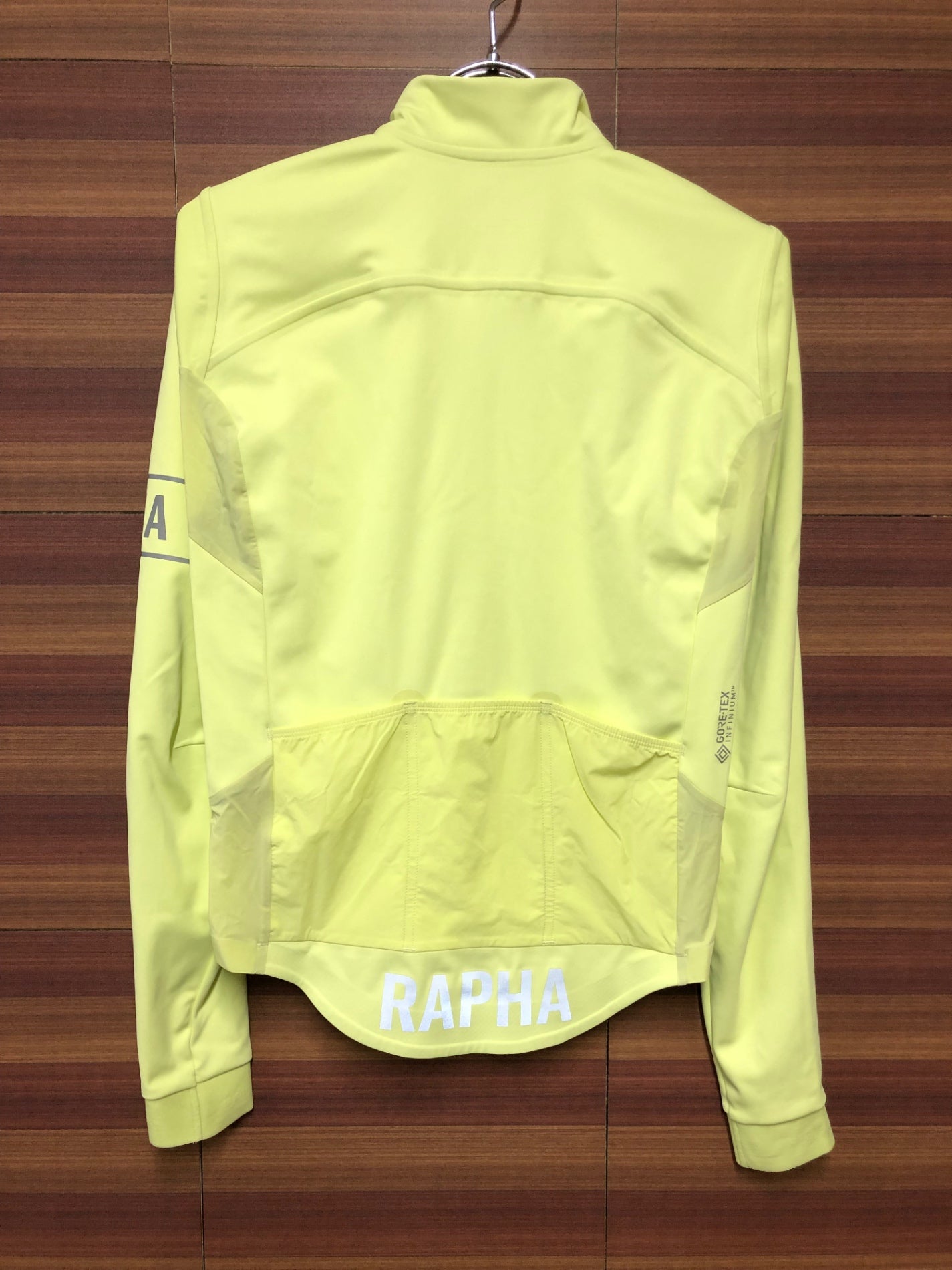 IL921 ラファ Rapha PRO TEAM LONG SLEEVE INFINIUM JERSEY 長袖 サイクルジャージ 黄 S GORE-TEX INFINIUM