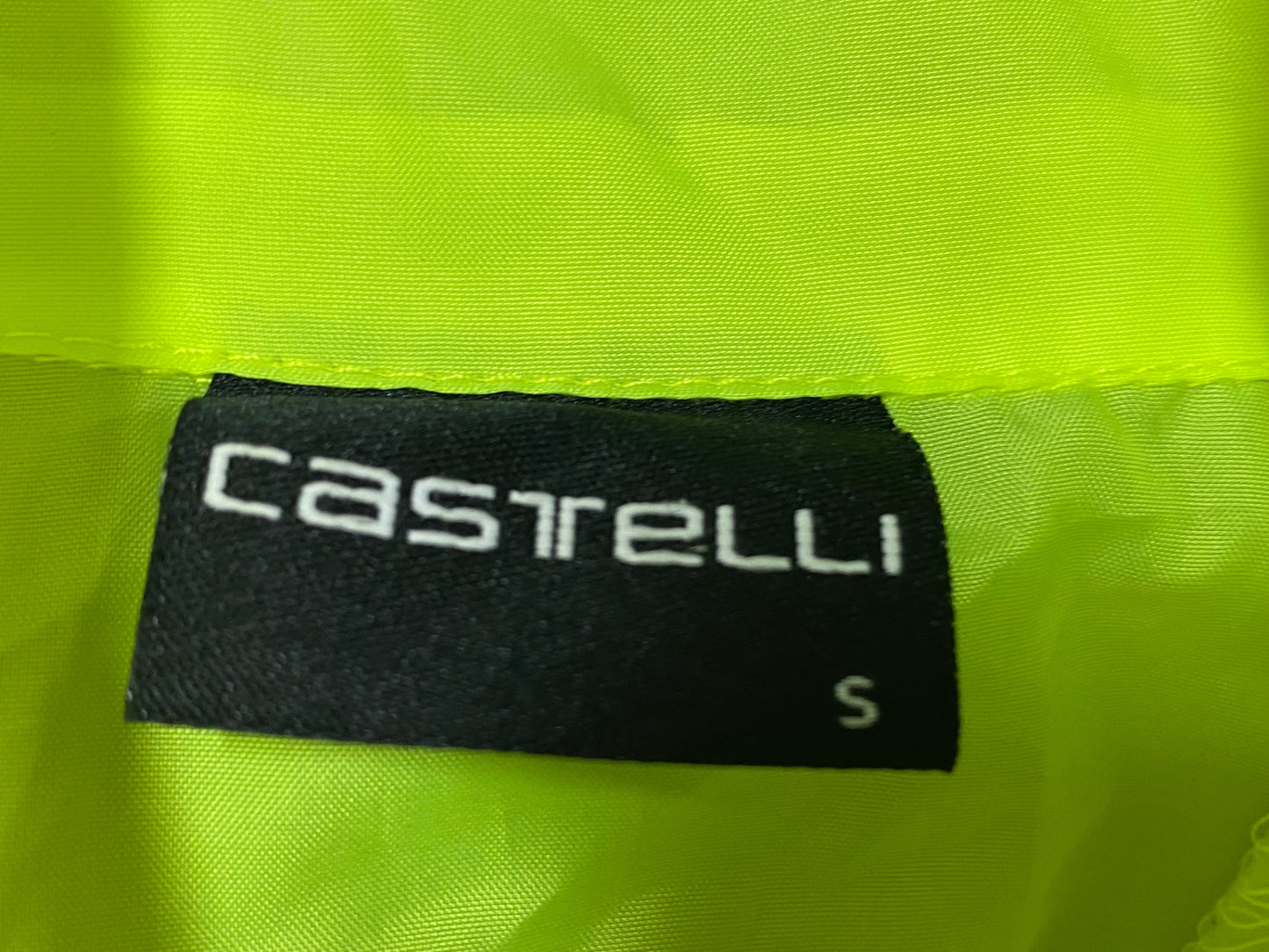 JC314 カステリ CASTELLI 長袖 ウィンドブレーカー 黄 S