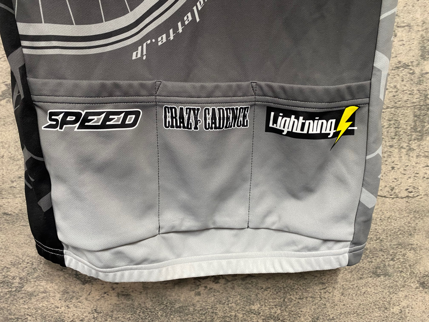 JD270 バレット VALETTE 半袖 サイクルジャージ 黒 グレー S