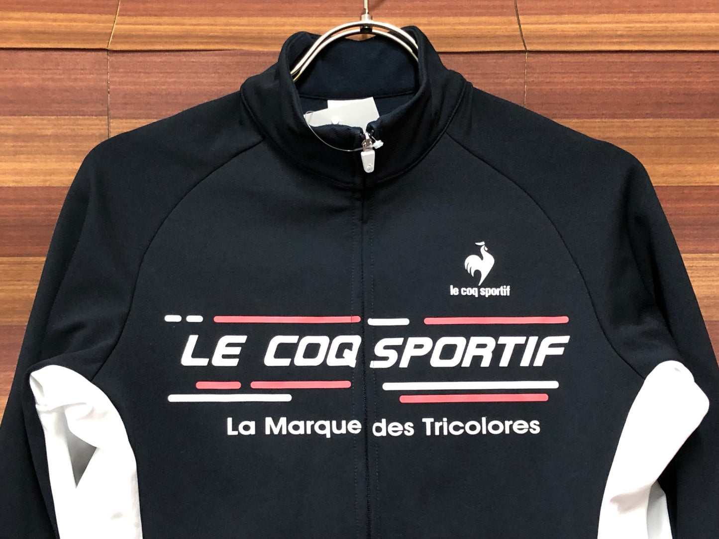 IR631 ルコックスポルティフ le coq sportif 長袖 サイクルジャージ 紺 L 裏起毛