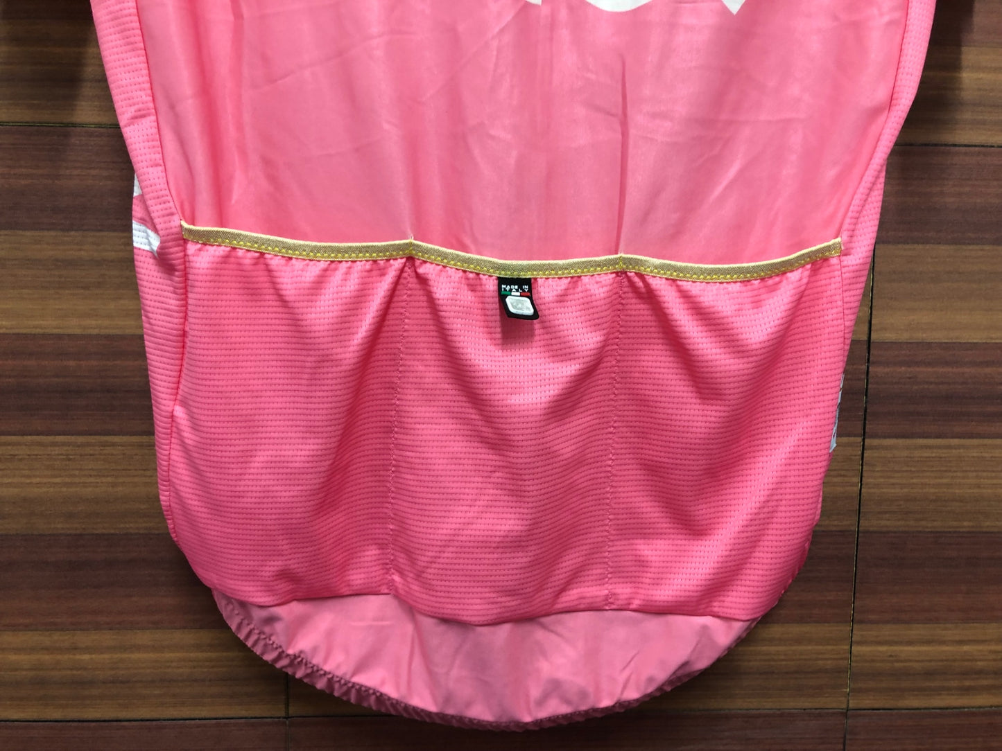 IP956 サンティーニ Santini 半袖 サイクルジャージ ピンク L ハーフジップ Giro d'Italia