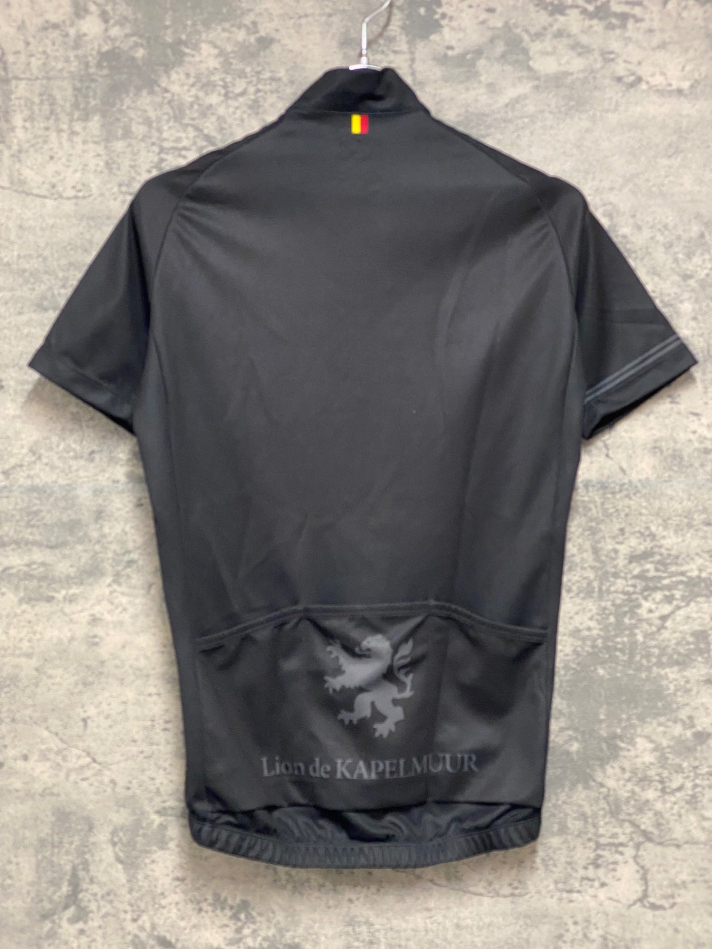 JB065 リオンドカペルミュール Lion de KAPELMUUR 半袖 サイクルジャージ 黒 S