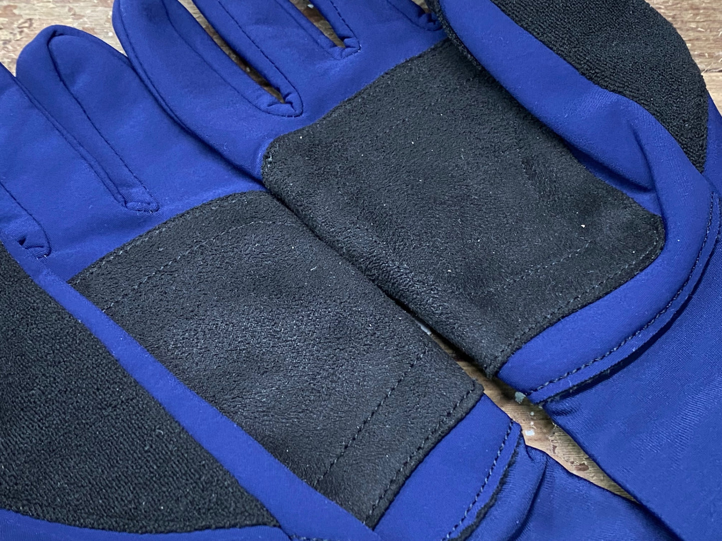 IO549 ラパッション la PASSIONE Winter Gloves 長指 サイクルグローブ 裏起毛 紺 M/L