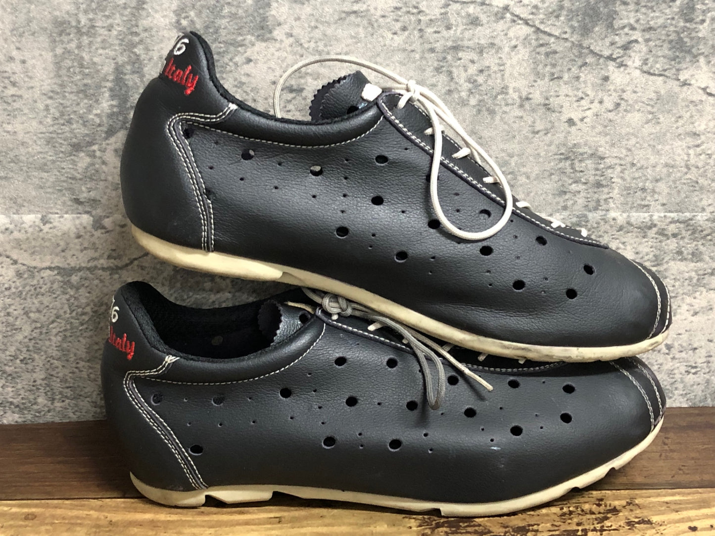 IY493 ヴィットリア VITTORIA BIANCO LINE ビンディングシューズ SPD EU43サイズ 黒