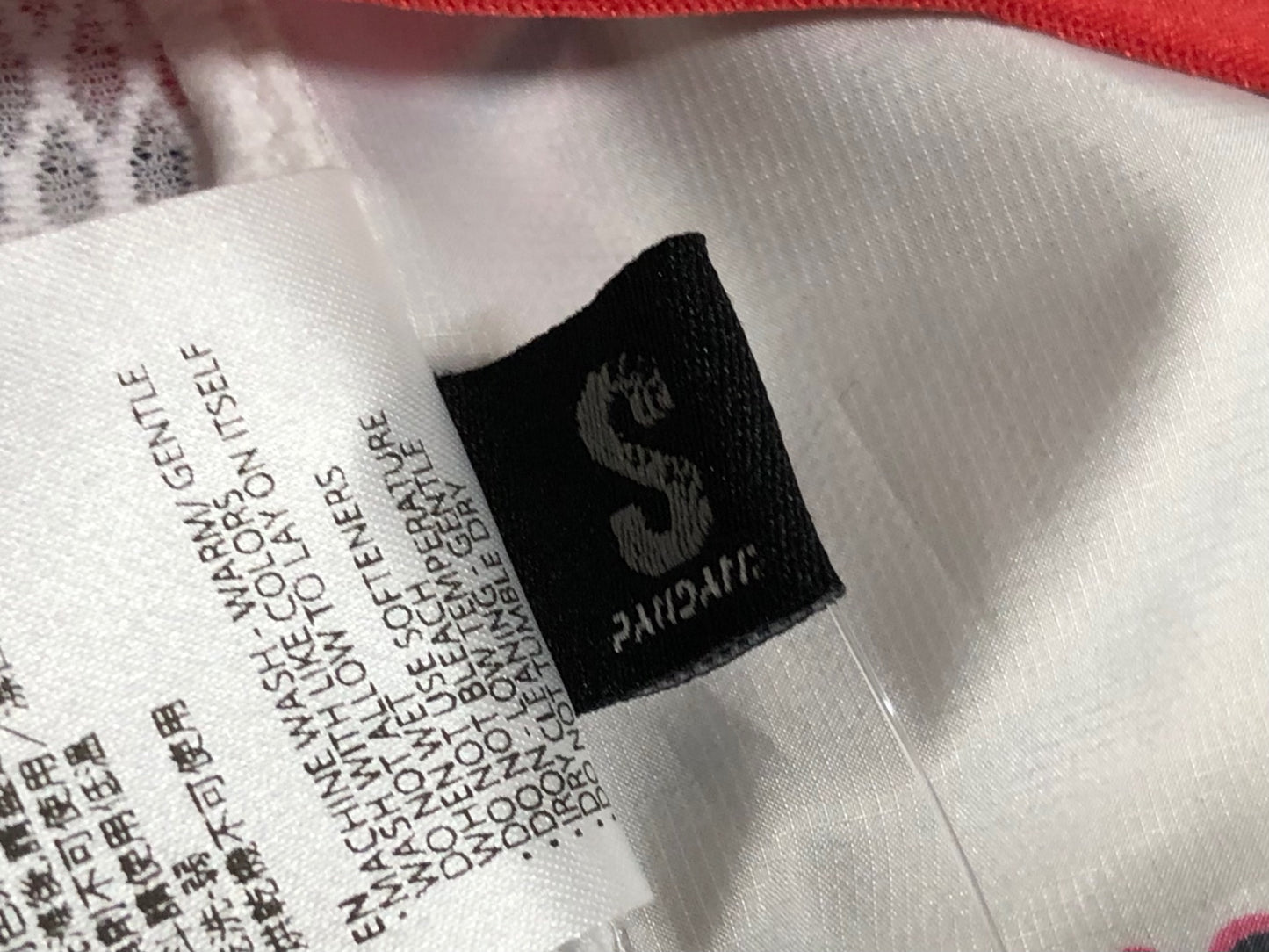 IQ220 パンダーニ PANDANI ジレ サイクルベスト 白 赤 S