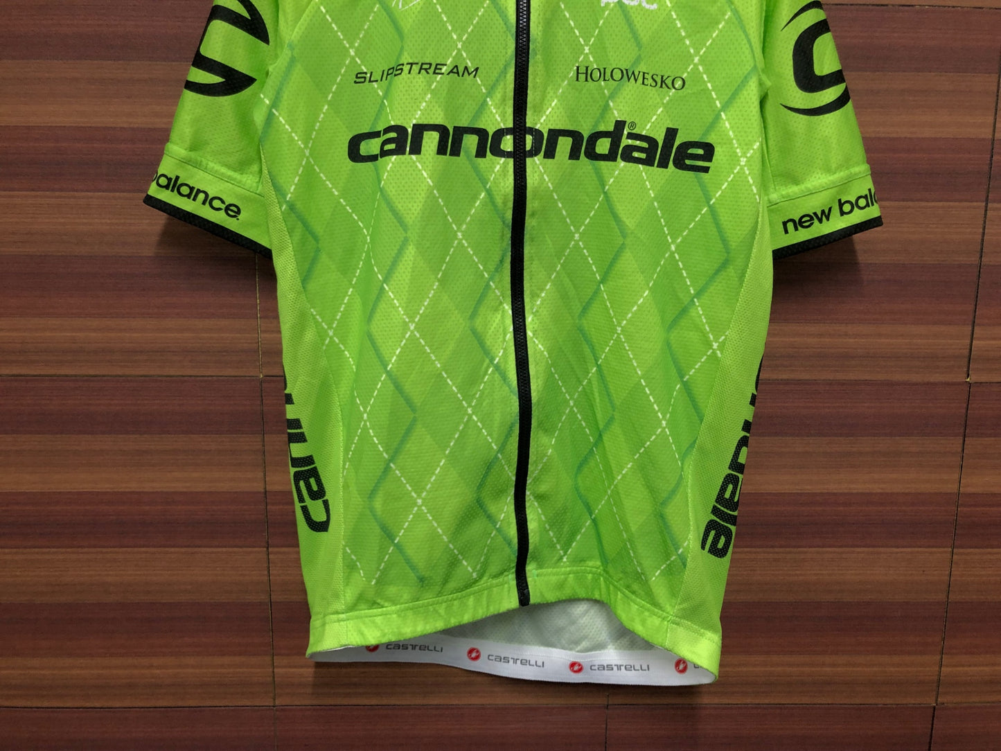 IN744 カステリ CASTELLI 半袖 サイクルジャージ 緑 M Cannondale