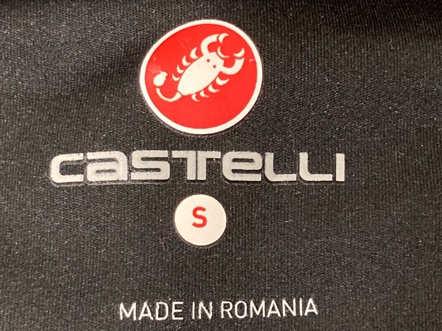 HU436 カステリ CASTELLI 長袖 サイクルジャケット 黒 白 レディース S 裏起毛 ※襟汚れ