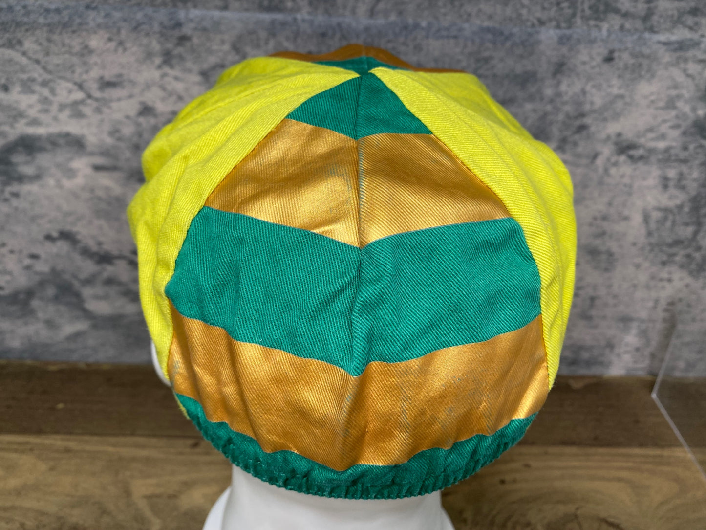 JB108 ラファ Rapha サイクルキャップ 黄 緑 フリーサイズ JAPAN CUP UTSUNOMIYA
