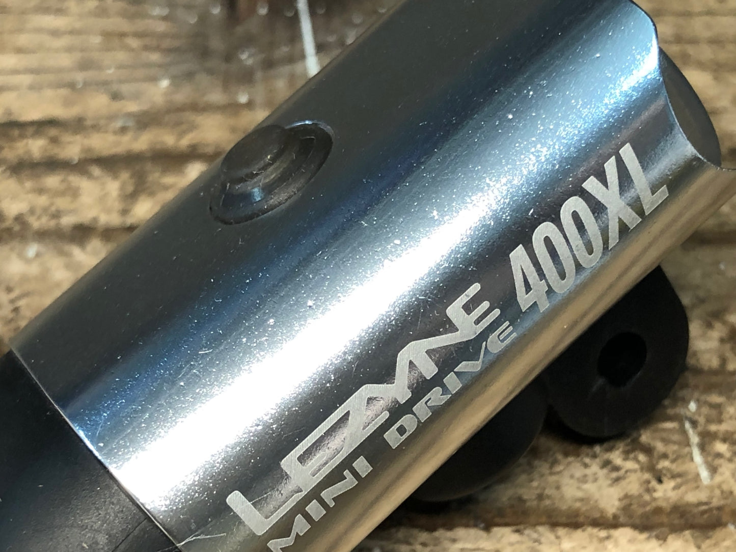 JA788 レザイン LEZYNE 400XL MINI DRIVE フロントライト シルバー 点灯確認済み