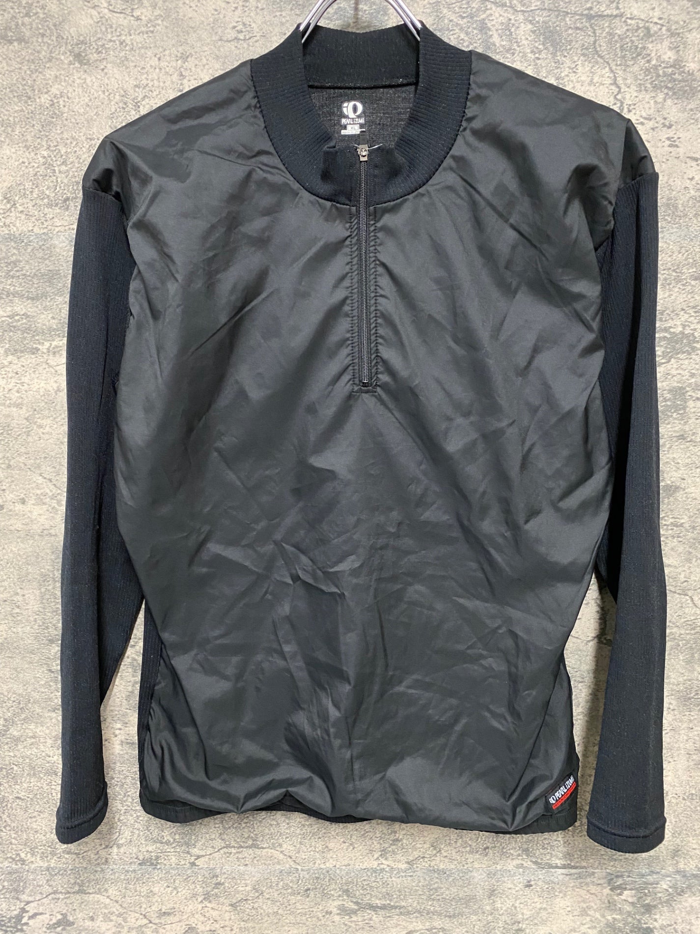 IW203 パールイズミ PEARL iZUMi 長袖 ウインドシェル 黒 XL 裏起毛