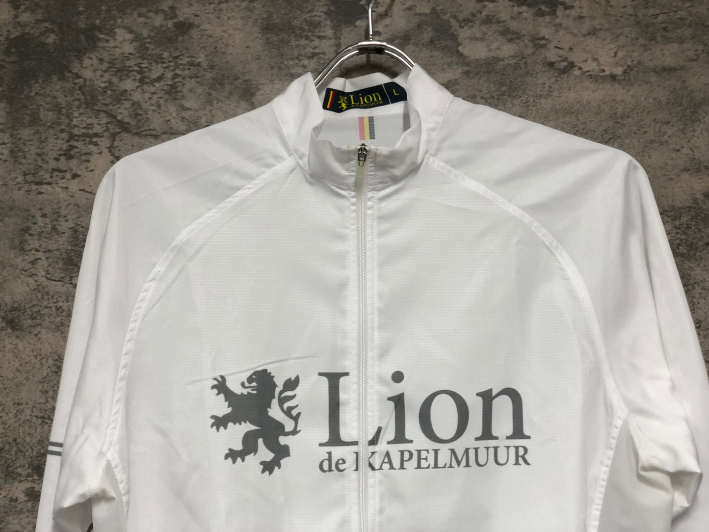 IZ095 リオンドカペルミュール Lion de KAPELMUUR 長袖 サイクルジャージ 白 L