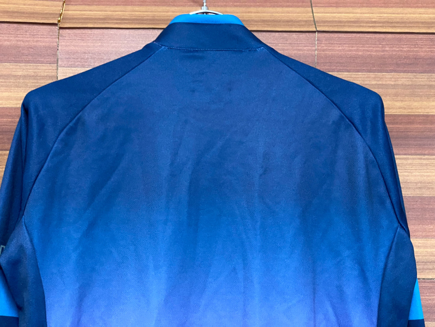 IT070 シマノ SHIMANO 長袖 サイクルジャージ 紺 紫 M 裏起毛