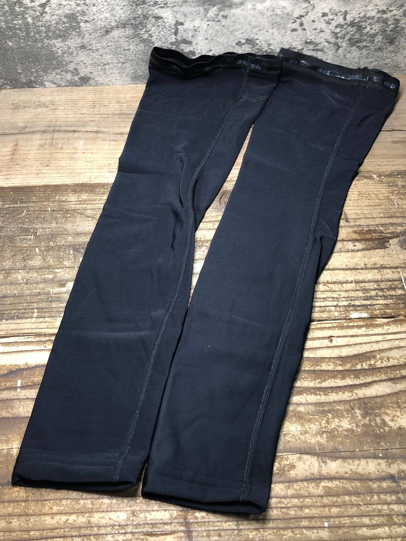 IU241 dhb レッグウォーマー 黒 S 裏起毛