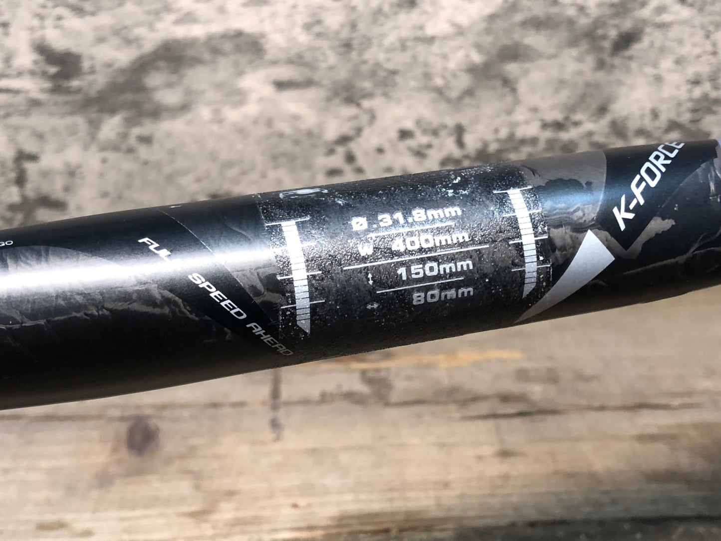 IU657 FSA K-Force カーボン ドロップハンドル エンドC-C400mm Φ31.8