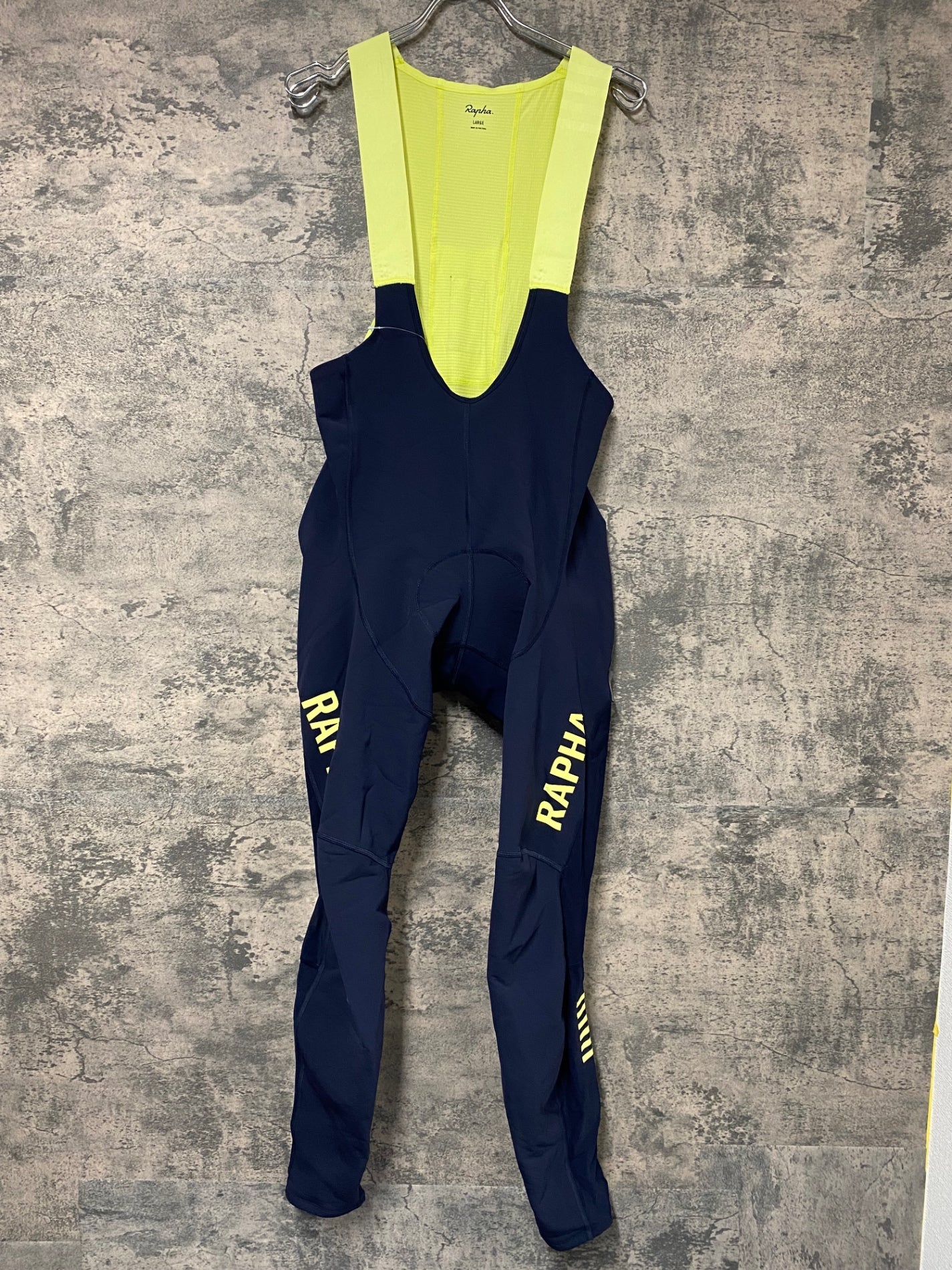 Rapha Pro team プロチームビブタイツ M ネイビー/イエロー