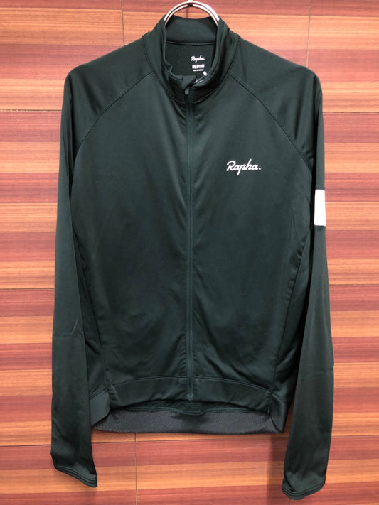 IR641 ラファ Rapha CORE LONGSLEEVE JERSEY 長袖サイクルジャージ 緑 M 裏起毛