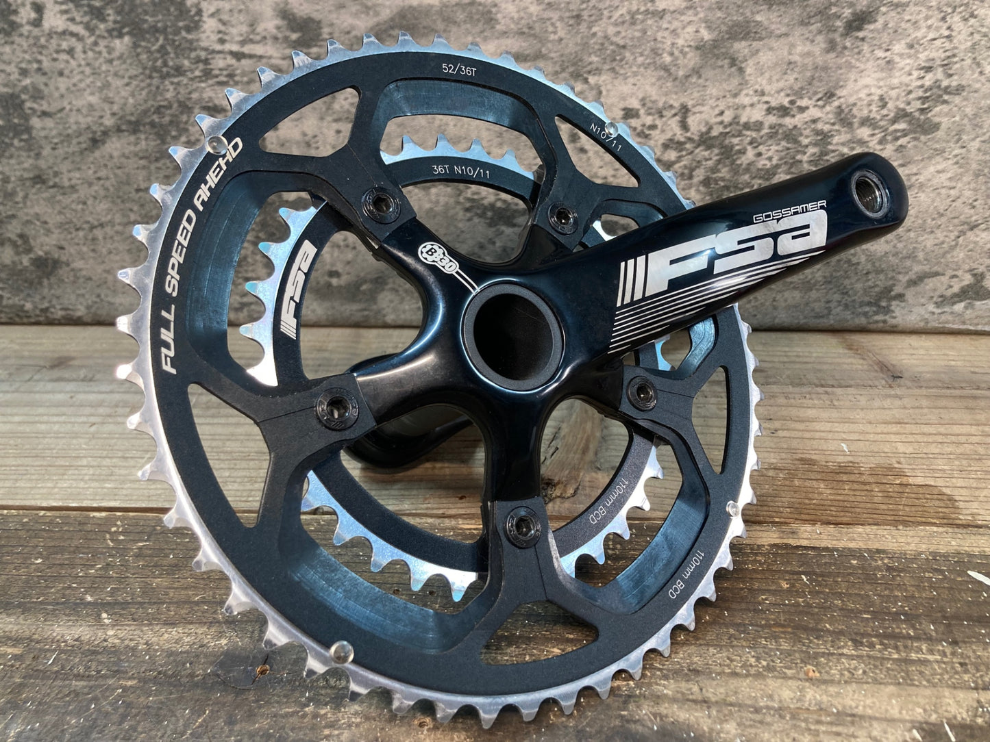 IS312 FSA ゴッサマー GOSSAMER クランクセット BB30 52/36T 165mm